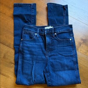 Madewell Stovepipe Dark Blue Women's Jeans